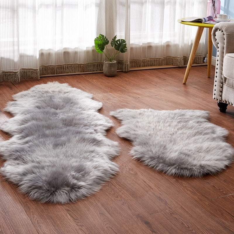 Cute Multicolor Casual Rug Fluffy Solid Color Carpet Machine Washable Pet-Friendly Non-Slip Rug for Girls Room Clearhalo 'Area Rug' 'Casual' 'Rugs' Rug' 2256578