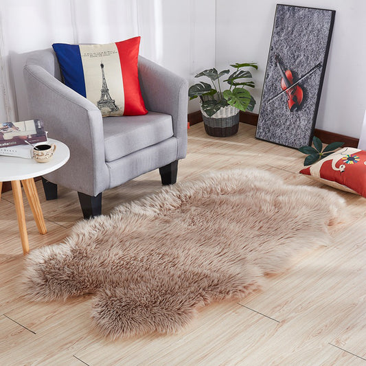 Scandinavian Solid Color Rug Multi Color Plush Carpet Non-Slip Machine Washable Stain Resistant Rug for Living Room Camel Clearhalo 'Area Rug' 'Casual' 'Rugs' Rug' 2256587