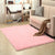 Rug Faux Wool Solid Color Rug Anti-Slip Backing Washable Rug for Home Pink Clearhalo 'Area Rug' 'Casual' 'Rugs' Rug' 2257566