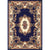 Olden Floral Printed Rug Multi Colored Synthetics Area Carpet Pet Friendly Easy Care Indoor Rug for Parlor Navy Clearhalo 'Area Rug' 'Rugs' 'Vintage' Rug' 2285346