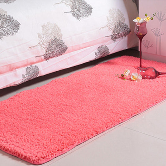 Cute Solid Color Rug Multi Colored Acrylic Area Carpet Pet Friendly Stain-Resistant Washable Indoor Rug for Room Watermelon Red Clearhalo 'Area Rug' 'Casual' 'Rugs' Rug' 2288082