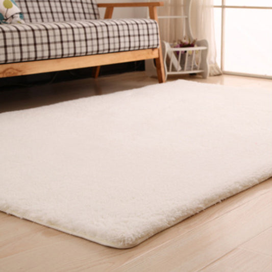 Cute Solid Color Rug Multi Colored Acrylic Area Carpet Pet Friendly Stain-Resistant Washable Indoor Rug for Room Cream Clearhalo 'Area Rug' 'Casual' 'Rugs' Rug' 2288084