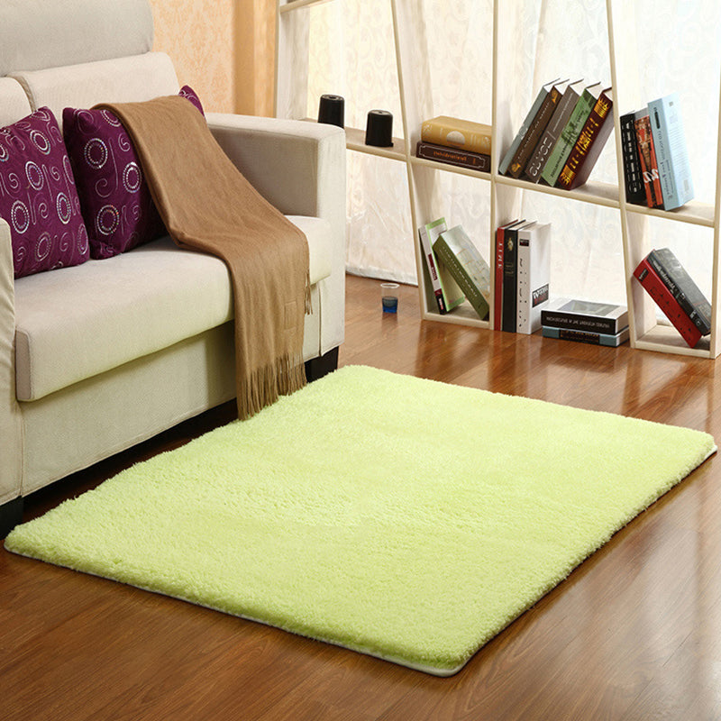 Casual Solid Color Rug Multi Colored Polypropylene Indoor Rug Non-Slip Backing Easy Care Carpet for Room Fruit Green Clearhalo 'Area Rug' 'Casual' 'Rugs' Rug' 2288096