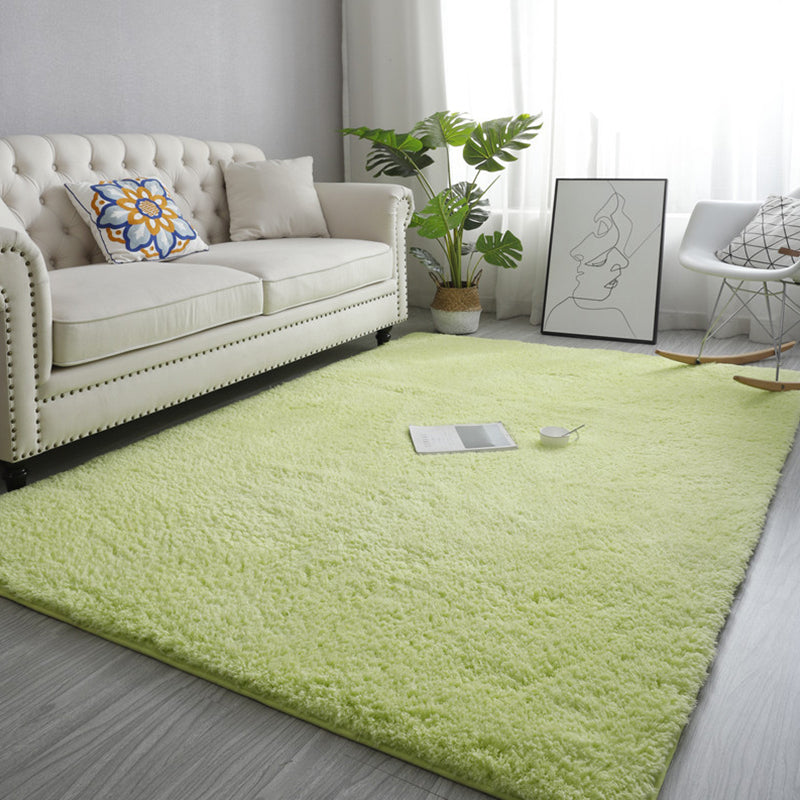 Modern Living Room Rug Multi Color Solid Color Area Carpet Anti-Slip Machine Washable Indoor Rug Fruit Green Clearhalo 'Area Rug' 'Casual' 'Rugs' Rug' 2288122