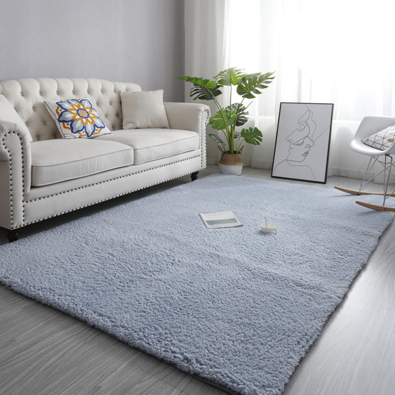 Modern Living Room Rug Multi Color Solid Color Area Carpet Anti-Slip Machine Washable Indoor Rug Gray Blue Clearhalo 'Area Rug' 'Casual' 'Rugs' Rug' 2288129