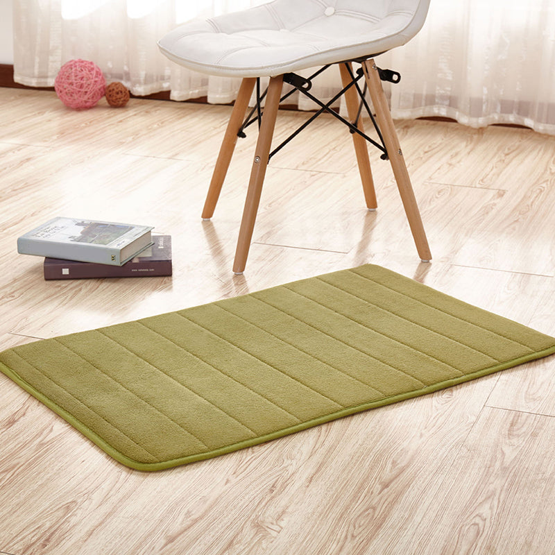 Casual Stripe Print Rug Multi Colored Polyster Indoor Rug Non-Slip Backing Pet Friendly Area Carpet for Living Room Green Clearhalo 'Area Rug' 'Casual' 'Rugs' Rug' 2288134