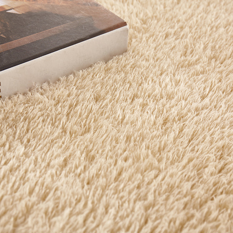 Relaxing Living Room Rug Multi Color Solid Color Indoor Rug Polyster Anti-Slip Backing Easy Care Carpet Clearhalo 'Area Rug' 'Casual' 'Rugs' Rug' 2288212