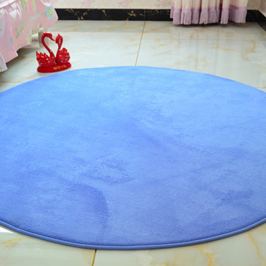 Casual Bedroom Rug Multi Color Solid Colored Area Carpet Polypropylene Easy Care Pet Friendly Indoor Rug Sky Blue Clearhalo 'Area Rug' 'Casual' 'Rugs' Rug' 2288232