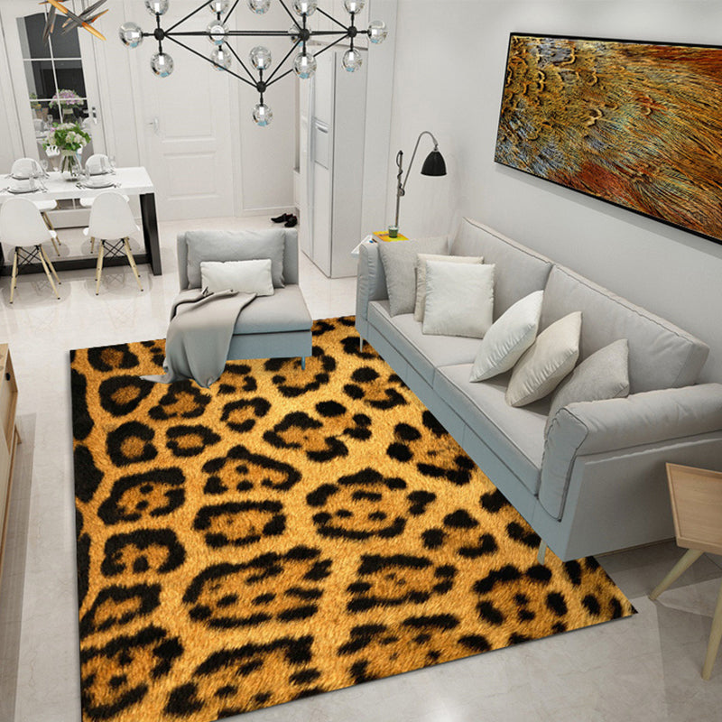 Trendy Parlor Rug Multi Colored Animal Skin Printed Area Carpet Anti-Slip Easy Care Indoor Rug Ginger Clearhalo 'Area Rug' 'Casual' 'Rugs' Rug' 2288359
