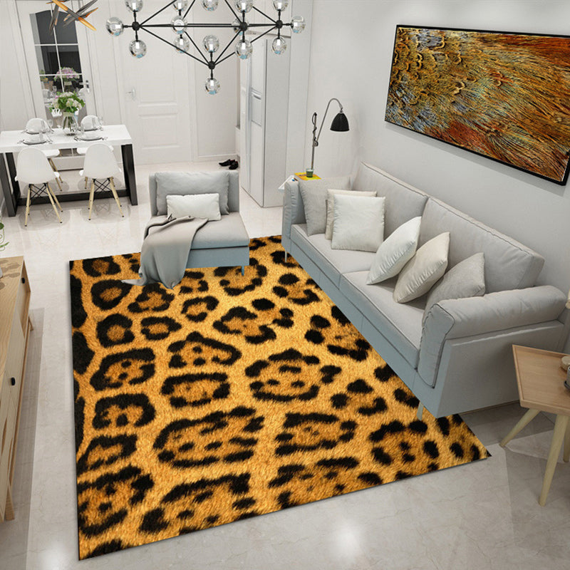 Trendy Animal Skin Rug Multi Color Polypropylene Indoor Rug Anti-Slip Backing Easy Care Carpet for Room Golden Clearhalo 'Area Rug' 'Casual' 'Rugs' Rug' 2288370