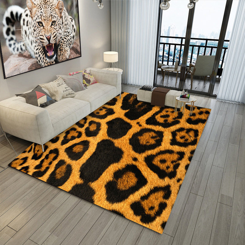 Trendy Animal Skin Rug Multi Color Polypropylene Indoor Rug Anti-Slip Backing Easy Care Carpet for Room Yellow Clearhalo 'Area Rug' 'Casual' 'Rugs' Rug' 2288377