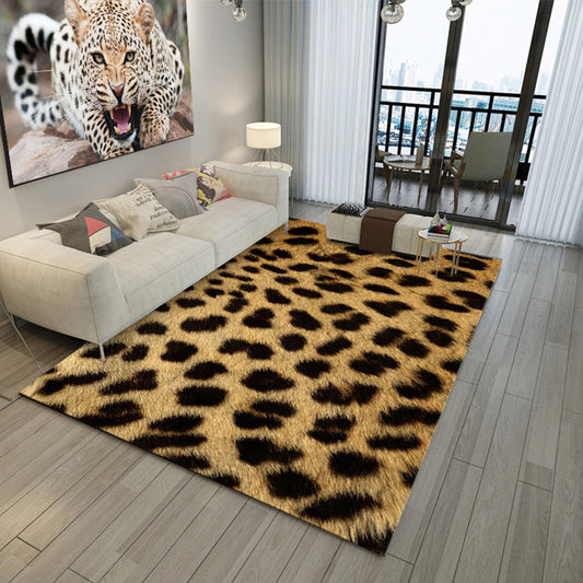 Trendy Animal Skin Rug Multi Color Polypropylene Indoor Rug Anti-Slip Backing Easy Care Carpet for Room Yellow-Black Clearhalo 'Area Rug' 'Casual' 'Rugs' Rug' 2288380