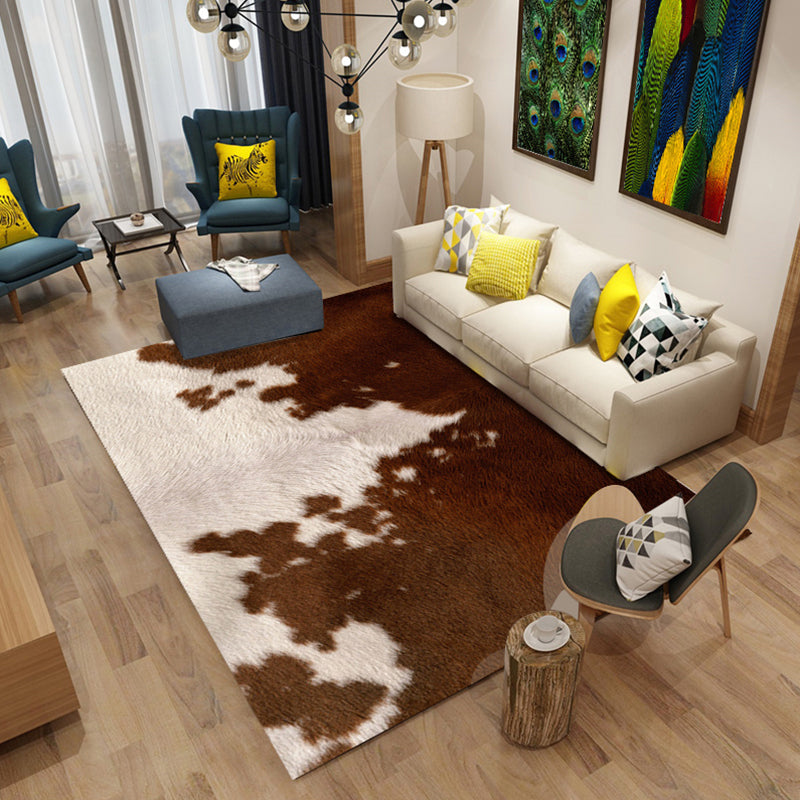 Designer Living Room Rug Multicolor Animal Skin Printed Indoor Rug Non-Slip Washable Carpet Brown Clearhalo 'Area Rug' 'Casual' 'Rugs' Rug' 2295859