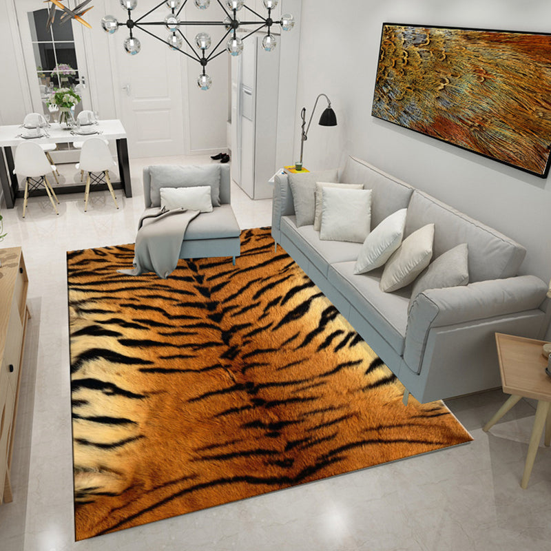 Designer Living Room Rug Multicolor Animal Skin Printed Indoor Rug Non-Slip Washable Carpet Dark Yellow Clearhalo 'Area Rug' 'Casual' 'Rugs' Rug' 2295860