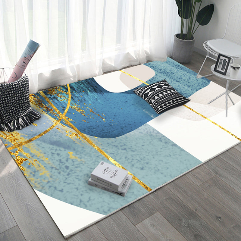 Nordic Parlor Rug Multi Colored Abstract Printed Area Rug Cotton Blend Easy Care Pet Friendly Indoor Rug Clearhalo 'Area Rug' 'Modern' 'Rugs' Rug' 2300673