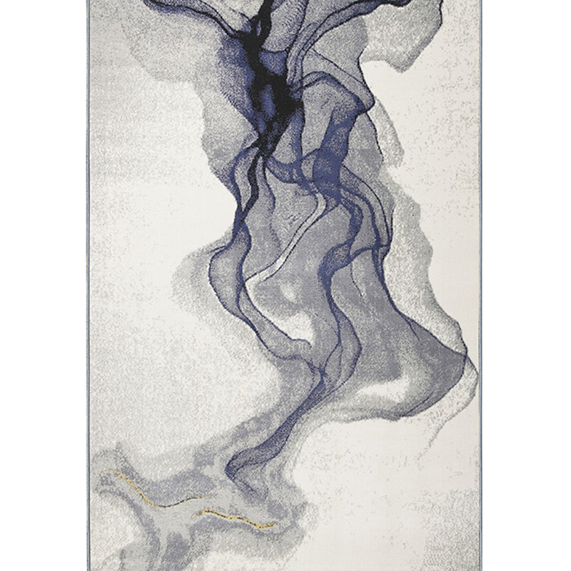 Cyberpunk Abstract Printed Rug Multi Colored Polypropylene Area Carpet Non-Slip Backing Pet Friendly Indoor Rug for Decor Antique Black 6'7" x 9'6" Clearhalo 'Area Rug' 'Rug' 2301174