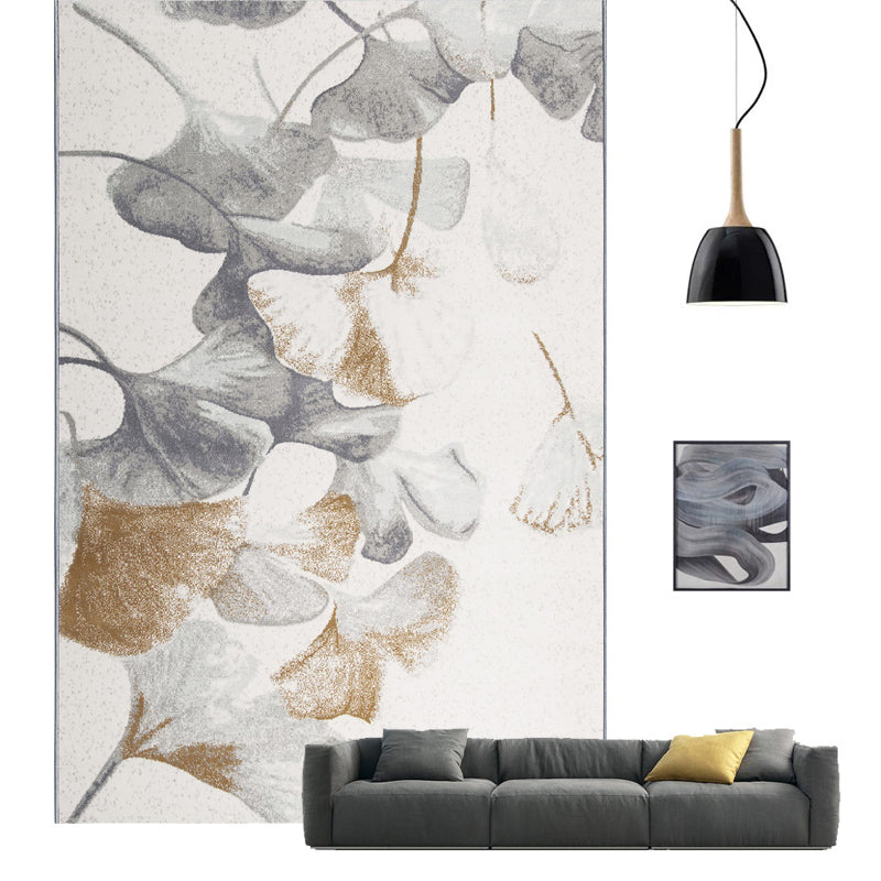 Multi Colored Contemporary Rug Polyster Abstract Printed Area Carpet Anti-Slip Backing Easy Care Indoor Rug for Room Gloss White 6'7" x 9'6" Clearhalo 'Area Rug' 'Rug' 2301364