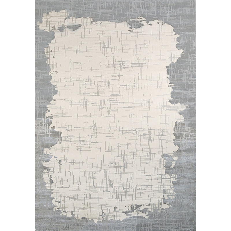 Casual Abstract Printed Rug Multi Colored Polypropylene Indoor Rug Non-Slip Backing Easy Care Carpet for Room Cream Gray Clearhalo 'Area Rug' 'Rug' 2309246