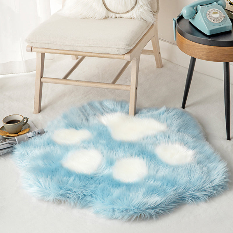 Paw Shape Printed Rug Multi Color Casual Indoor Rug Polypropylene Anti-Slip Backing Pet Friendly Carpet for Room Clearhalo 'Area Rug' 'Casual' 'Rugs' Rug' 2309733