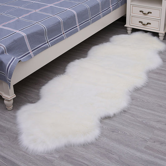 Multi Colored Novelty Rug Synthetics Solid Color Area Rug Non-Slip Backing Stain-Resistant Indoor Rug for Bedroom Clearhalo 'Area Rug' 'Casual' 'Rugs' Rug' 2309745