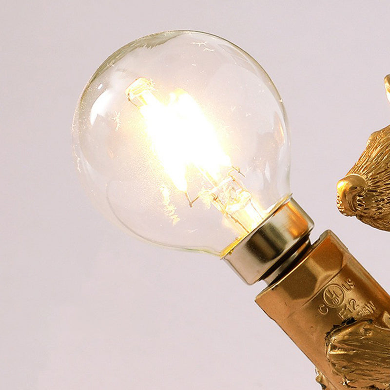 Mouse Shaped Mini Bedroom Table Light Resin 1 Head Novelty Kids Night Stand Lamp Clearhalo 'Lamps' 'Table Lamps' Lighting' 2311885