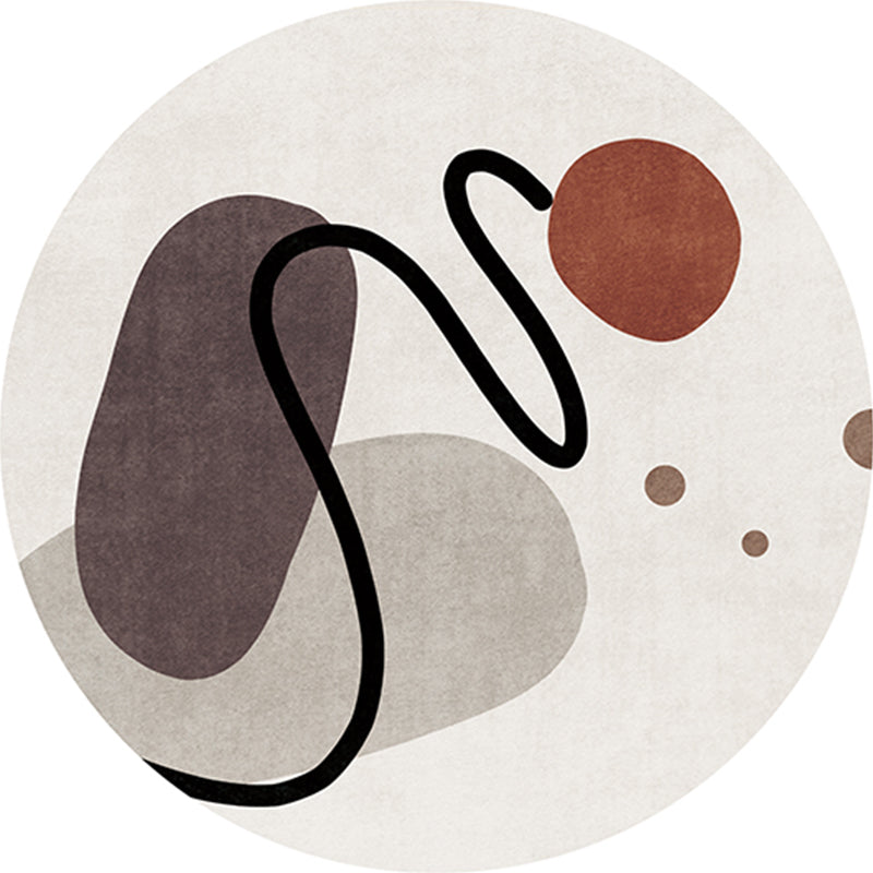 Designer Color Block Rug Multi Color Cotton Blend Area Carpet Easy Care Pet Friendly Washable Indoor Rug for Decor Black Clearhalo 'Area Rug' 'Rug' 2317478