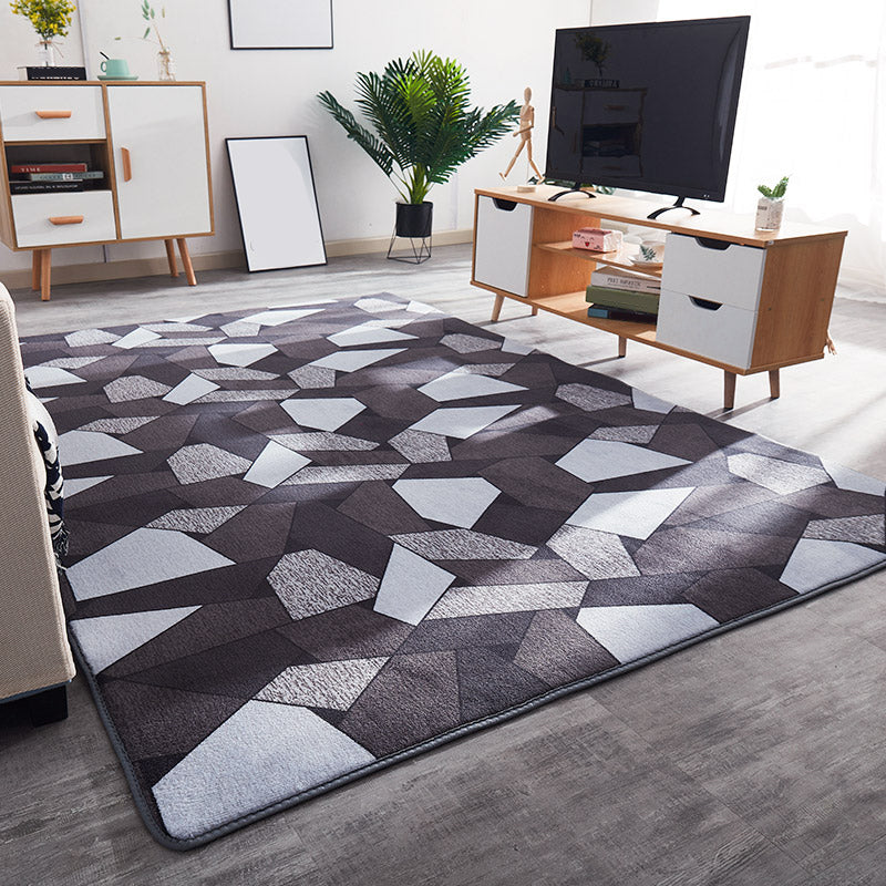 Simple Room Rug Multi Colored Solid Color Indoor Rug Cotton Blend Anti-Slip Backing Pet Friendly Indoor Rug Clearhalo 'Area Rug' 'Casual' 'Rugs' Rug' 2325509