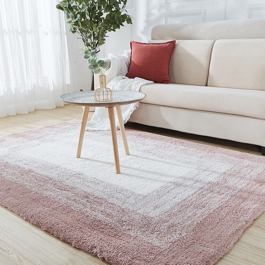 Multi Color Solid Color Rug Cotton Blend Casual Area Carpet Non-Slip Backing Easy Care Washable Area Rug for Parlor Clearhalo 'Area Rug' 'Casual' 'Rugs' Rug' 2325560