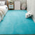 Casual Bedroom Rug Multi Color Solid Color Area Carpet Cotton Blend Non-Slip Pet Friendly Easy Care Indoor Rug Sky Blue Clearhalo 'Area Rug' 'Casual' 'Rugs' Rug' 2325604