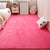 Casual Bedroom Rug Multi Color Solid Color Area Carpet Cotton Blend Non-Slip Pet Friendly Easy Care Indoor Rug Rose Red Clearhalo 'Area Rug' 'Casual' 'Rugs' Rug' 2325607