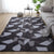 Casual Bedroom Rug Multi Color Solid Color Area Carpet Cotton Blend Non-Slip Pet Friendly Easy Care Indoor Rug Black Clearhalo 'Area Rug' 'Casual' 'Rugs' Rug' 2325609