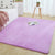 Multi-Color Solid Color Rug Cotton Blend Simple Area Rug Anti-Slip Backing Pet Friendly Easy Care Area Carpet for Home Purple Clearhalo 'Area Rug' 'Casual' 'Rugs' Rug' 2325637