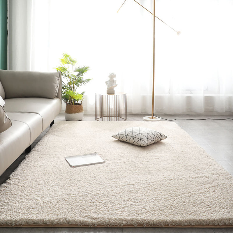 Nordic Solid Color Rug Mulit Colored Cotton Blend Area Carpet Anti-Slip Backing Pet Friendly Indoor Rug for Decoration Clearhalo 'Area Rug' 'Casual' 'Rugs' Rug' 2325675