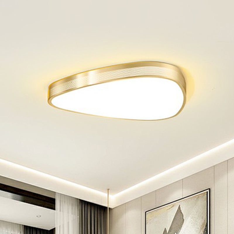 Geometric Shaped Metal Ceiling Flush Light Minimalist LED Flush Mounted Lamp with Mesh Side Clearhalo 'Ceiling Lights' 'Close To Ceiling Lights' 'Close to ceiling' 'Flush mount' Lighting' 2326767