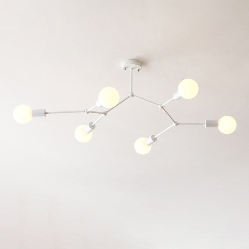 Molecular Metal Chandelier Light Minimalist Suspended Lighting Fixture for Living Room Clearhalo 'Ceiling Lights' 'Chandeliers' 'Modern Chandeliers' 'Modern' Lighting' 2357347