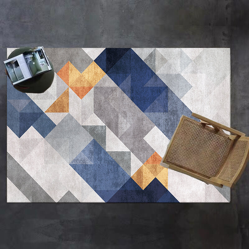 Scandinavian Geometric Pattern Rug Multi Color Polypropylene Carpet Anti-Slip Backing Easy Care Washable Indoor Rug for Living Room Clearhalo 'Area Rug' 'Modern' 'Rugs' Rug' 2374764