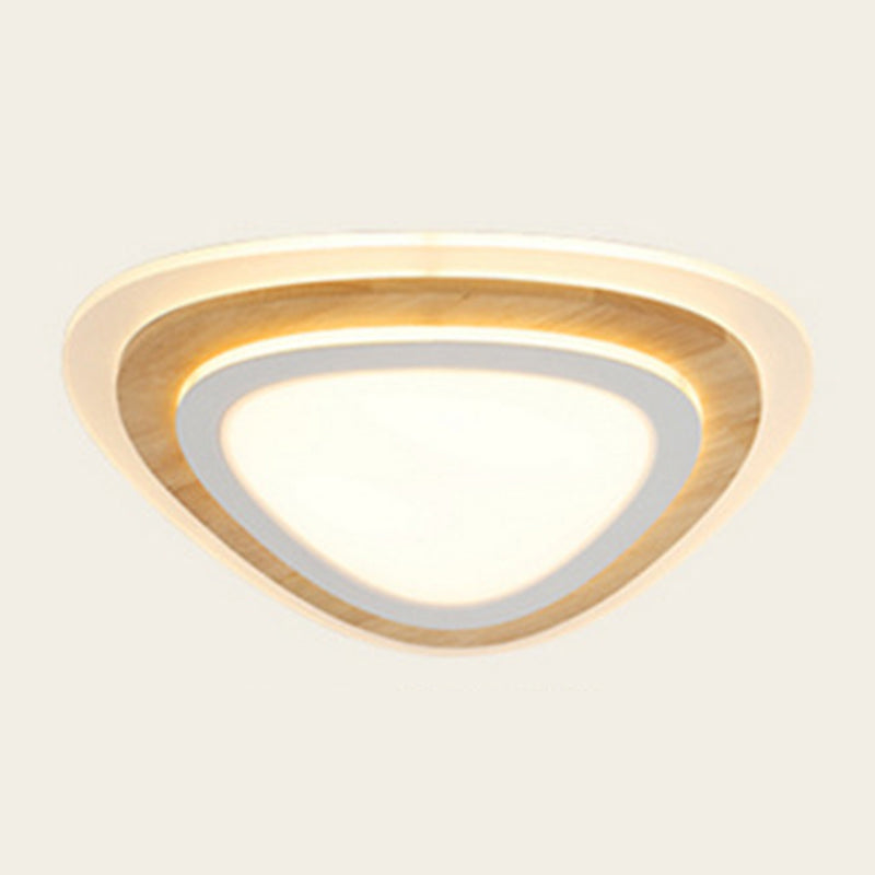 Nautical Theme Flush Ceiling Light Creative Acrylic Light Wood LED Flush Mount for Kids Room Clearhalo 'Ceiling Lights' 'Close To Ceiling Lights' 'Close to ceiling' 'Flush mount' Lighting' 2388710