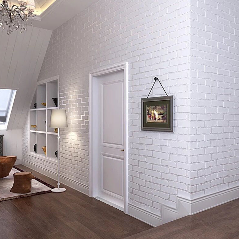 Brick Printing Wallpaper Roll Soft Color Industrial Wall Covering for Living Room Clearhalo 'Industrial wall decor' 'Industrial' 'Wallpaper' Wall Decor' 2412713