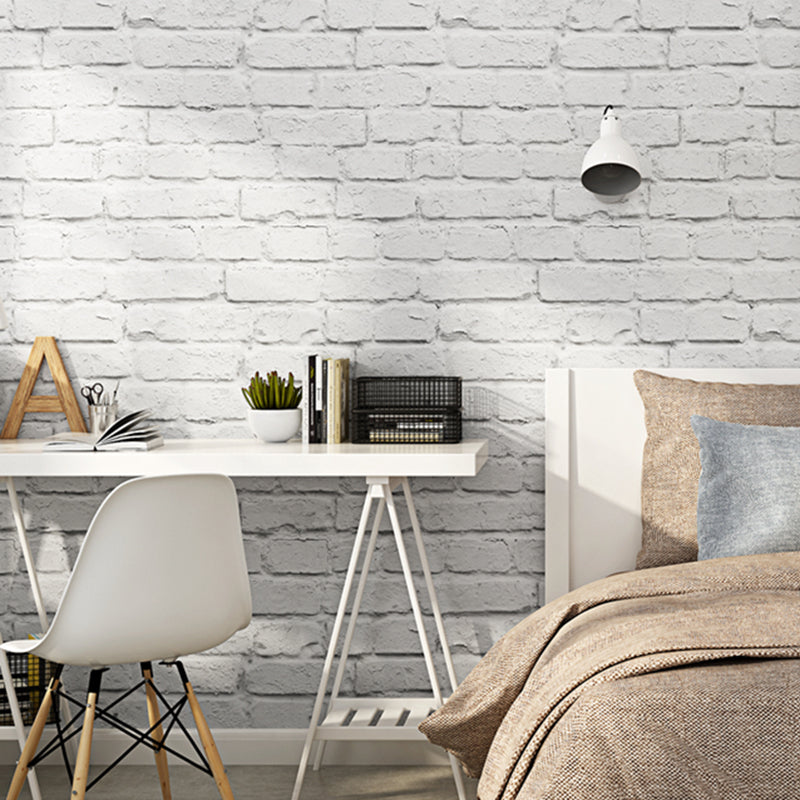 Brick Printing Wallpaper Roll Multi-Colored Industrial Wall Covering for Coffee Shop Clearhalo 'Industrial wall decor' 'Industrial' 'Wallpaper' Wall Decor' 2412903