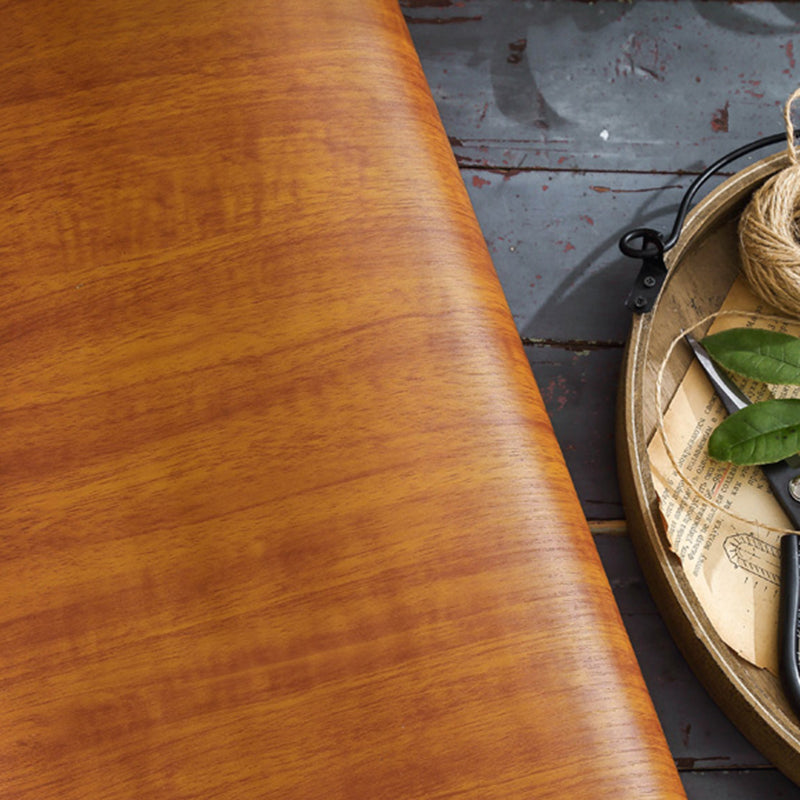 Brown Repurposed Wood Wallpaper Roll Peel and Stick Industrial Living Room Wall Decor Clearhalo 'Industrial wall decor' 'Industrial' 'Wallpaper' Wall Decor' 2413694