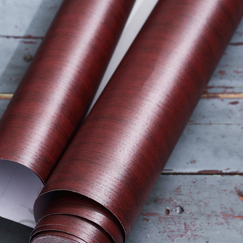 Dark Color Wood Effect Wallpaper Roll Peel and Paste Wall Covering for Living Room Clearhalo 'Industrial wall decor' 'Industrial' 'Wallpaper' Wall Decor' 2413770