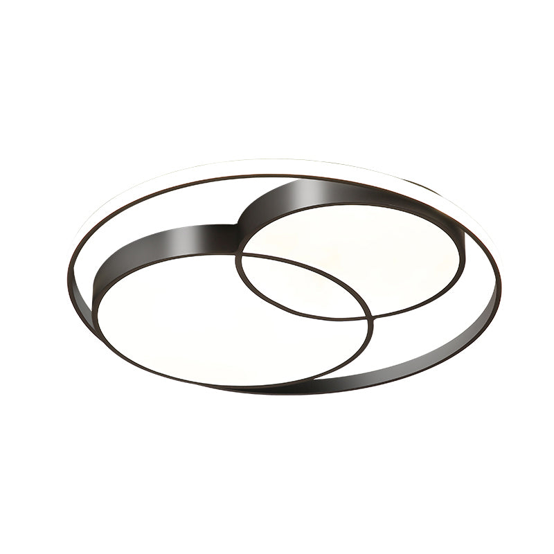 Nordic LED Flush Mount Ceiling Fixture Round Flushmount Lighting with Acrylic Shade Clearhalo 'Ceiling Lights' 'Close To Ceiling Lights' 'Close to ceiling' 'Flush mount' Lighting' 2423719