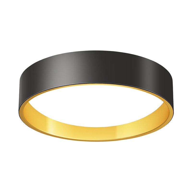 Round Metal Flush Mount Light Simplicity LED Ceiling Fixture with Acrylic Diffuser for Bedroom Clearhalo 'Ceiling Lights' 'Close To Ceiling Lights' 'Close to ceiling' 'Flush mount' Lighting' 2424017