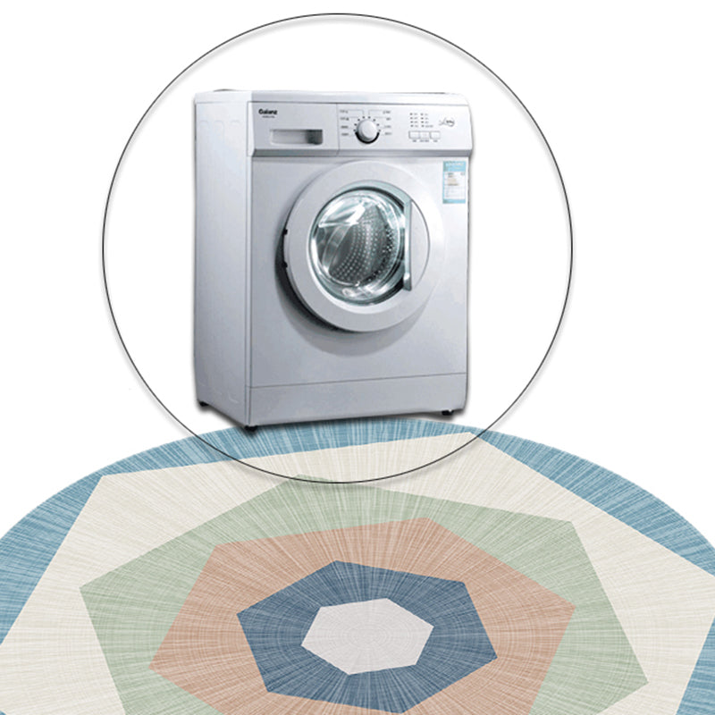 Scandinavian Geo Printed Rug Multi Color Polyster Area Carpet Pet Friendly Easy Care Area Rug for Decoration Clearhalo 'Area Rug' 'Modern' 'Rugs' Rug' 2463455