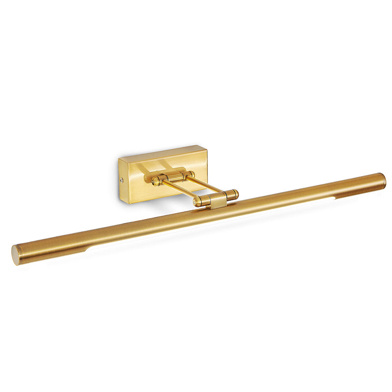 Rotatable Tubular Vanity Wall Sconce Antique Style Metal LED Wall Mount Lighting Bronze 26.5" Clearhalo 'Vanity Lights' 'Wall Lights' Lighting' 2468413