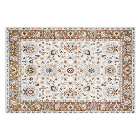 Multi Color Geometric Print Rug Cotton Blend Oriental Indoor Rug Non-Slip Backing Stain-Resistant Area Carpet for Room Light Brown Clearhalo 'Area Rug' 'Moroccan' 'Rugs' Rug' 2479754
