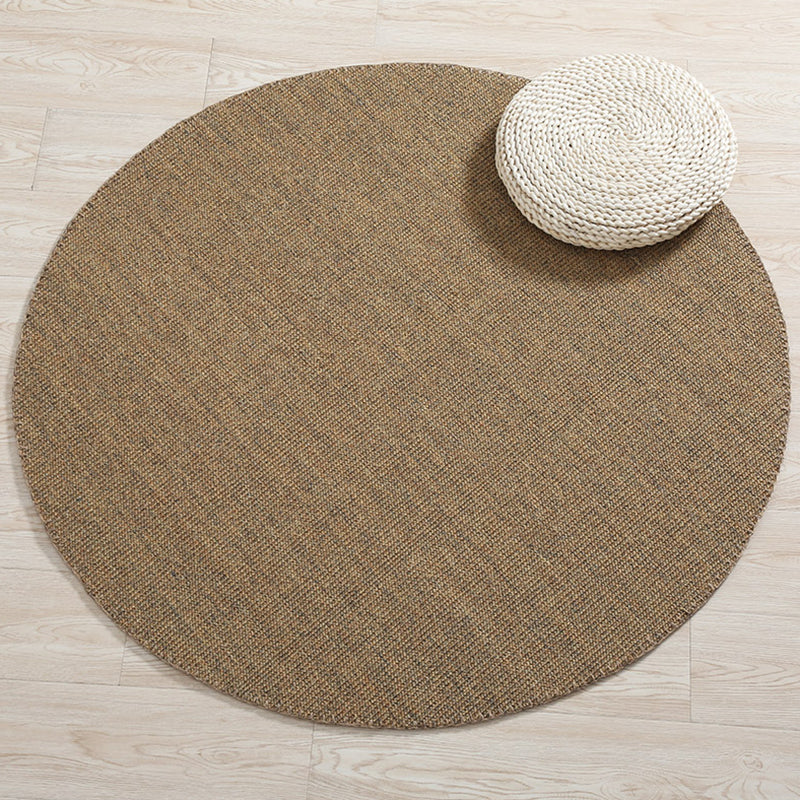 Simplicity Solid Color Rug Multi Color Sisal Area Carpet Non-Slip Backing Stain-Resistant Easy Care Indoor Rug for Decor Coffee Clearhalo 'Area Rug' 'Rug' 2480116