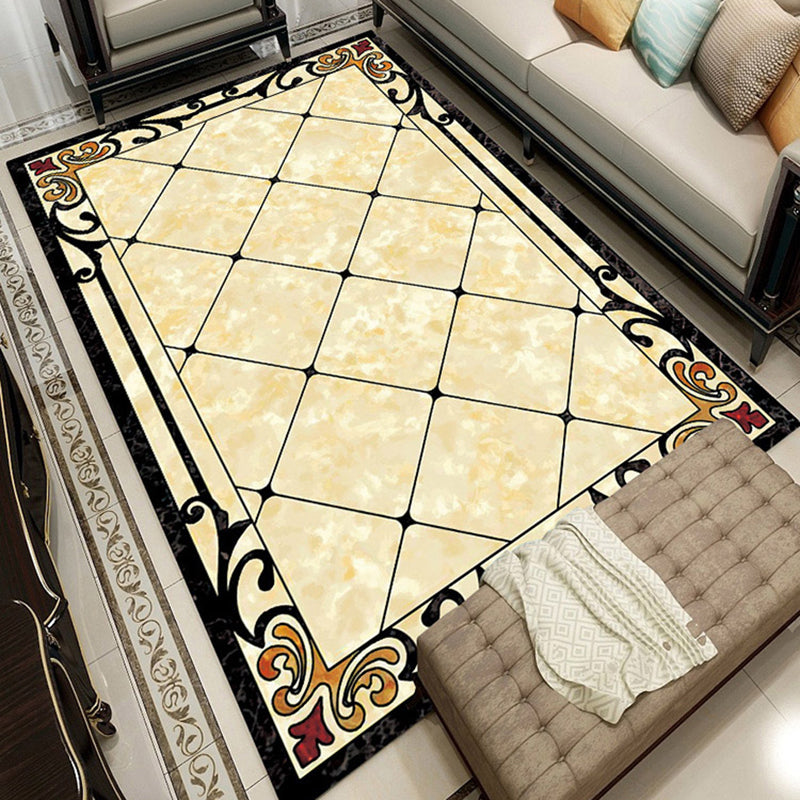 Contemporary Living Room Rug Multicolored Plaid Pattern Indoor Rug Polyster Anti-Slip Backing Stain-Resistant Area Carpet Clearhalo 'Area Rug' 'Modern' 'Rugs' Rug' 2480882