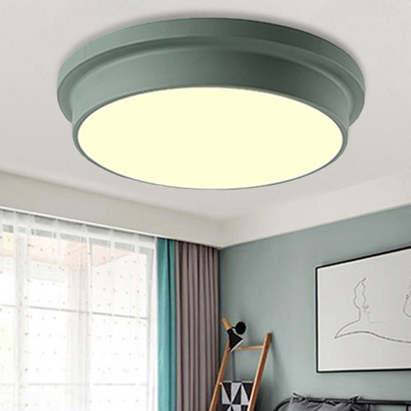 Nordic Macaron Colored Ceiling Light Round Shape Acrylic Flushmount Light for Child Bedroom Clearhalo 'Ceiling Lights' 'Close To Ceiling Lights' 'Close to ceiling' 'Flush mount' Lighting' 251892