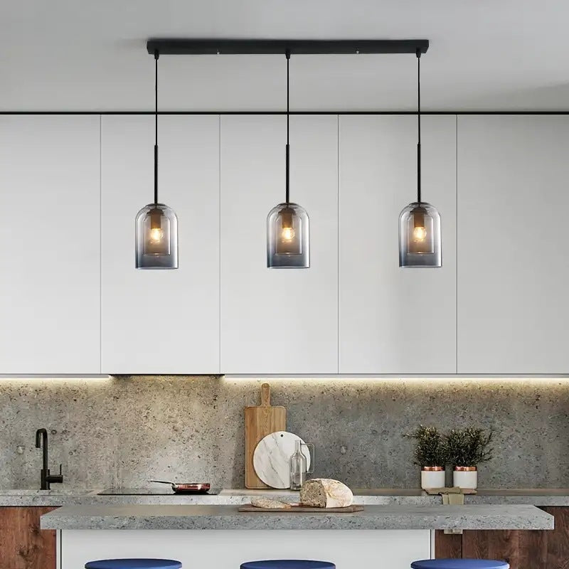 Bell Hanging Ceiling Light Modern Glass Pendant Lamp for Bedroom Clearhalo 'Ceiling Lights' 'Glass shade' 'Glass' 'Modern Pendants' 'Modern' 'Pendant Lights' 'Pendants' Lighting' 2548869